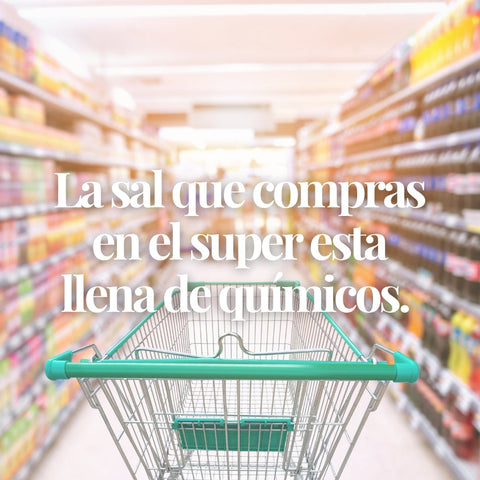 La sal que compras en el supermercado no es sal. Es química con sabor a sal.
