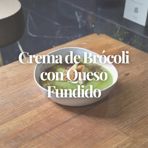 Crema de Brócoli con Queso Fundido