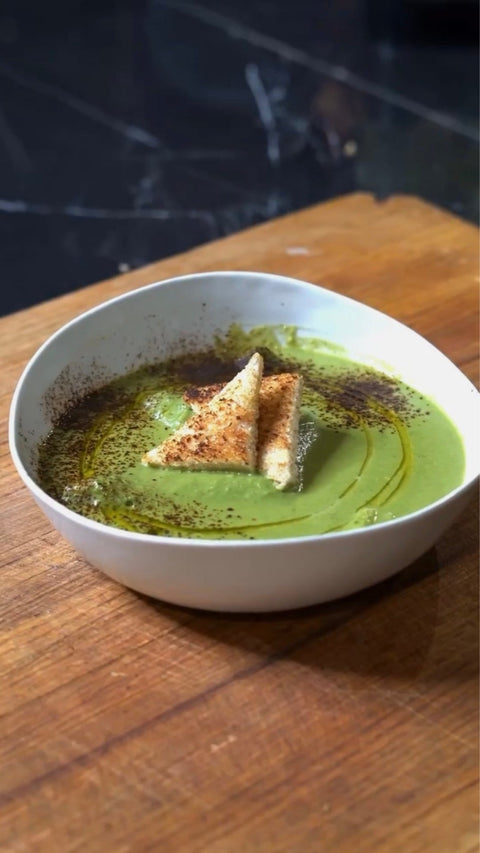 Crema de Brócoli con Queso Fundido