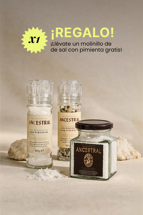Pack Bienvenida + regalo molinillo de sal con pimienta